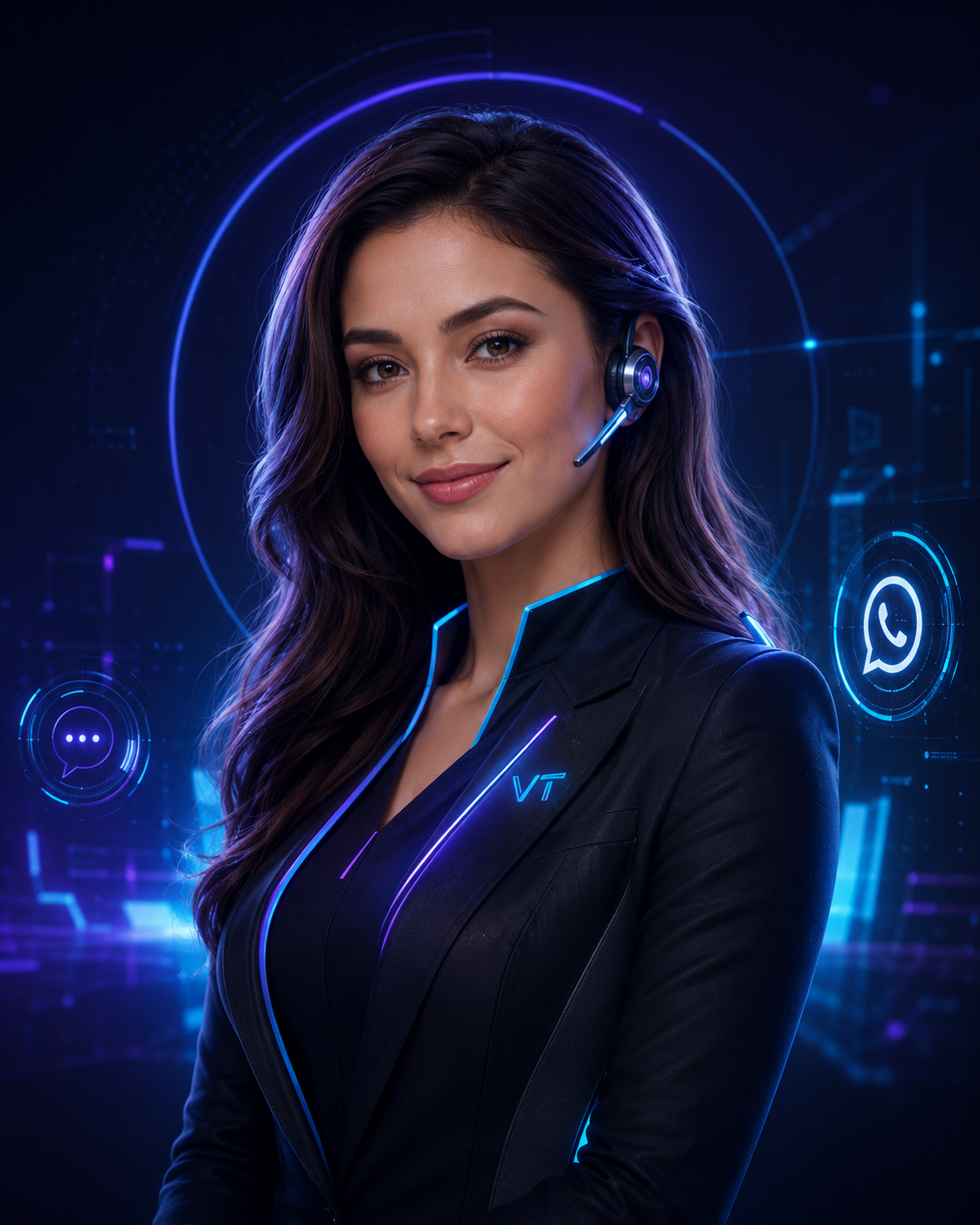 Clara, funcionária virtual da VibeTrend